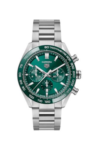 TAG Heuer Carrera Calibre Heuer 02 44 Stainless Steel / Green / Bracelet